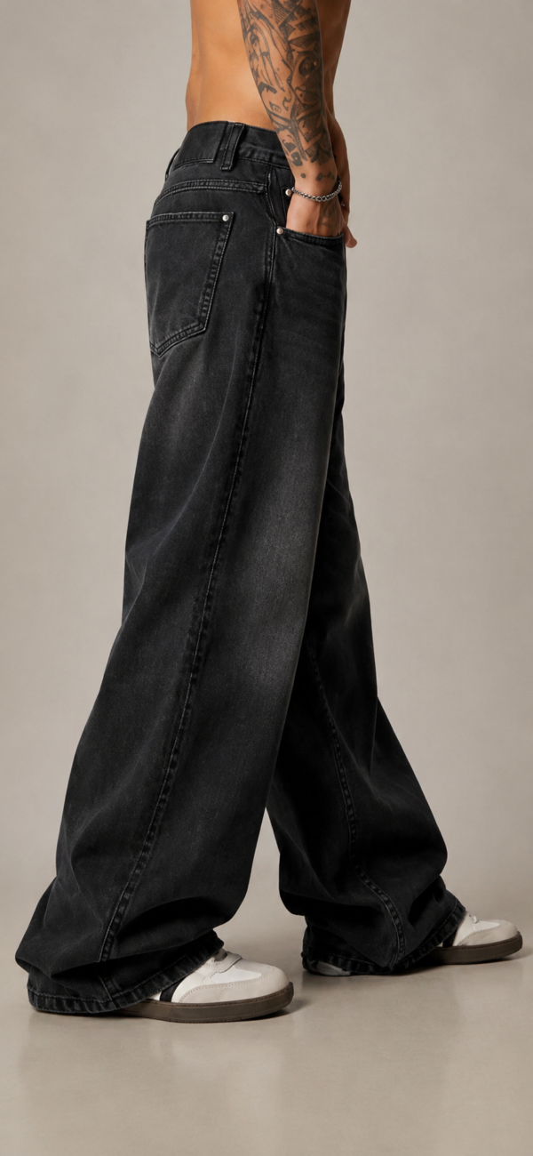 E156D21A-B570-424B-99D8-A123DC8B8FF4 Blackout Washed Baggy Jeans