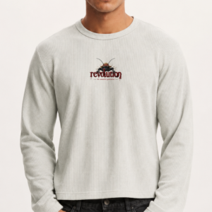 REVOLUTION™ — Cockroach Ribbed Crop Tee off-white