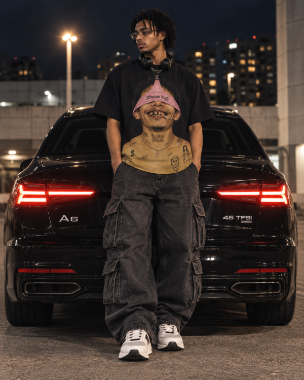 Born Broke Graphic Tee- Black