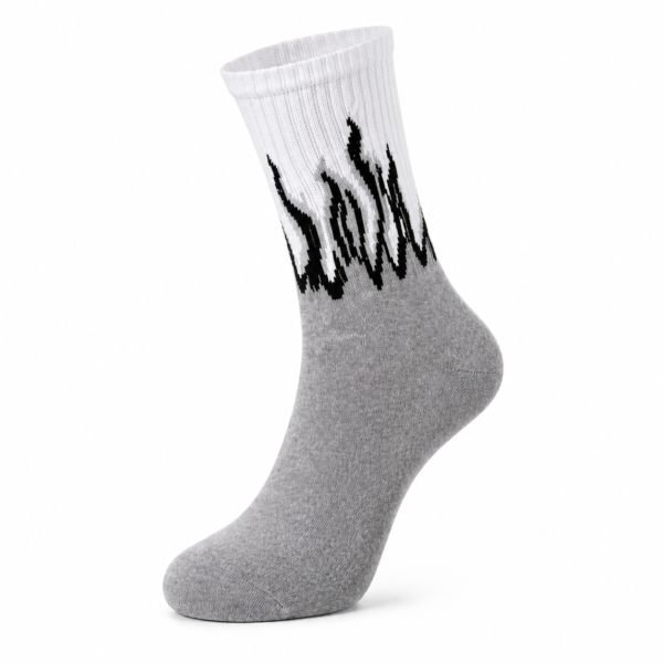 IMG_9834-1.png Smoke Fade Flame Socks – Grey & White