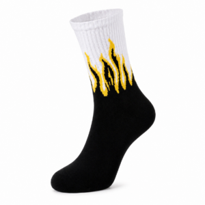 IMG_9835.png Volt Strike Flame Socks – White, Black & Yellow