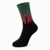 Toxic Wave Flame Socks – Green & Black