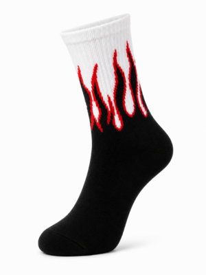 IMG_9839.png Inferno Edge Flame Socks – Black & White