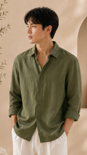 Lenin shirt grass green