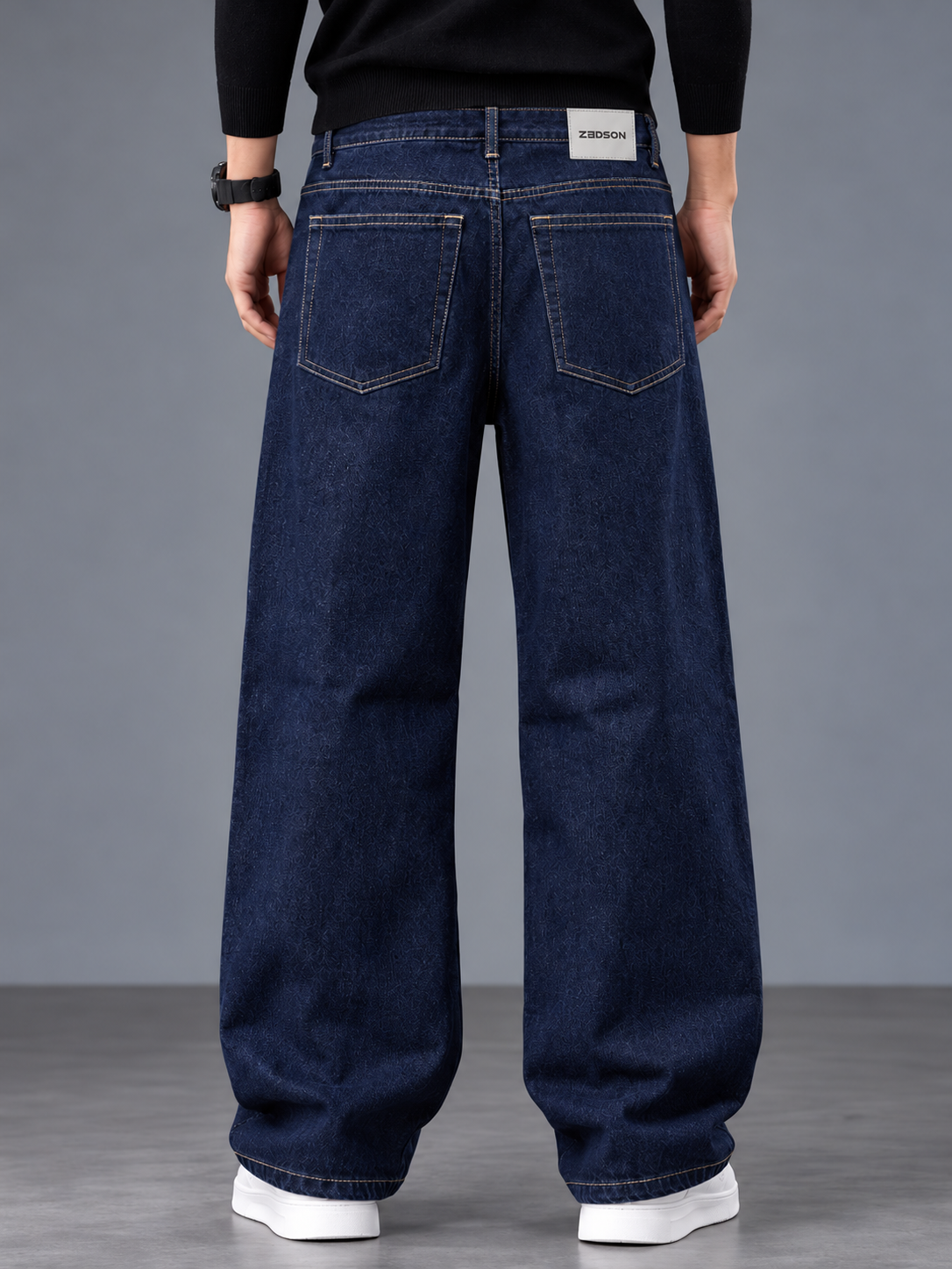 Midnight Drift Wide-Fit Denim Jeans - Image 3
