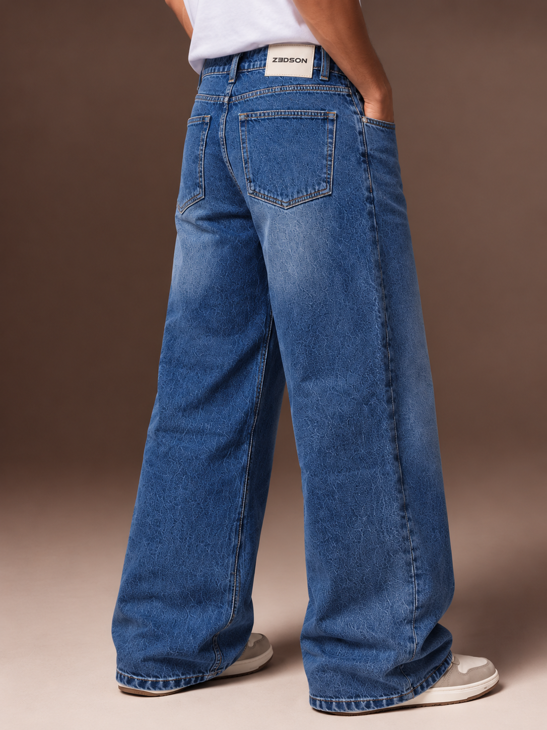 Sky Fade Wide-Fit Denim Jeans - Image 3