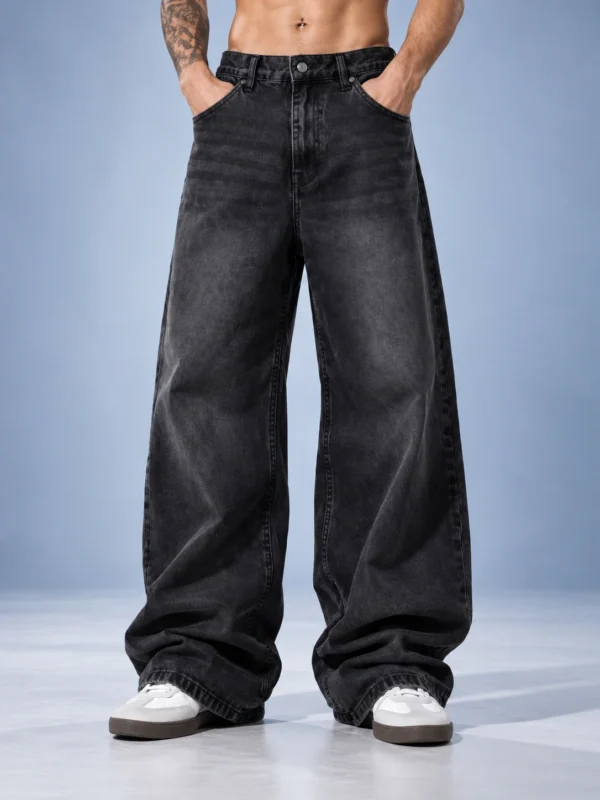 Blackout Wide-Fit Denim Jeans