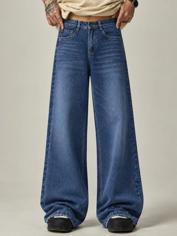 Acid Blue Wide-Fit Denim Jeans